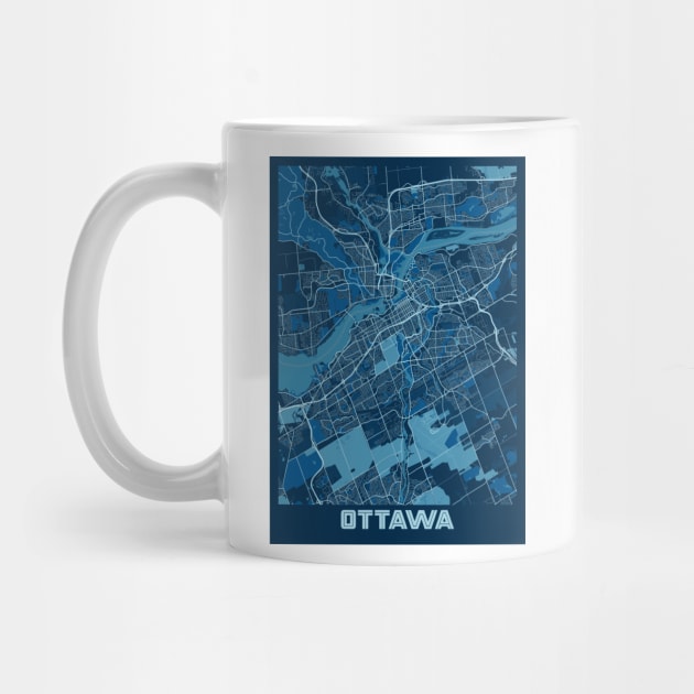 Ottawa - Ontario Peace City Map by tienstencil